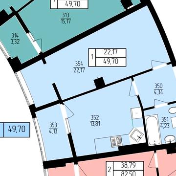 1 кімнатна квартира в новобудові 49.7м² з підземним паркінгом 3пов.з 16 стиль якість шумоізоляція якісне наповнення в ціні під чистову розтермінування