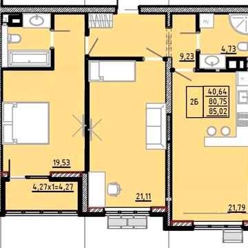 2 комн 85м2 ЖК Модерн 6,5 фонтана shev-04