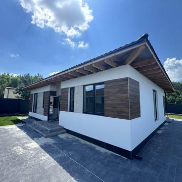 Продам новий будинок  100 м²  з терасою ,біля лісу, 5 соток ,панорамні вікна, без %