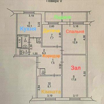 Продаж 4х кімнатної квартири.