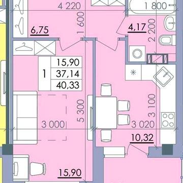 Продаж ЖК Пелюстковий, 1 кім. 41м2 + бонус кладовка 5м2. код 7921