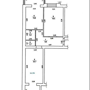 2-кімнатна квартира 78 м² у зданій цегляній новобудові з АО