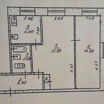 Продам 2х комн квартиру/17 кв/8 горбольница