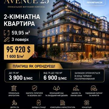 Продам 2к квартиру ЖК Avenue 25 | Центр | Рассрочка 0% | Без комиссии ЖК Avenue 25
