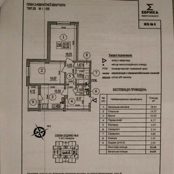 Продаж 2К квартири ЖК «Еврика» Будинок 6. Академіка Глушкова