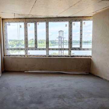Будинок-корабель •  2к видова квартира •  панорама на озеро •  30 м² кухня. Відчуй себе капітаном! 77,68м² •  108 752$ •  Рівер Порт •  Ірпінь ЖК River Port
