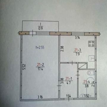 Продам 1но кімнатну квартиру 96 кв-л