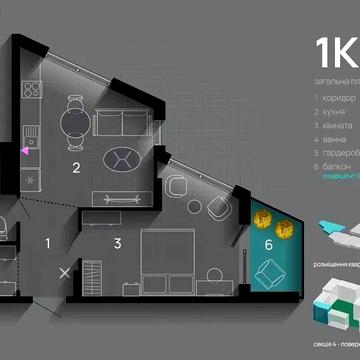 Продаж 1к квартири, ЖК Skygarden ЖК SKYGARDEN