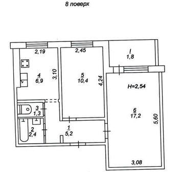 Продається 2-кімнатна квартира в Кривому Розі