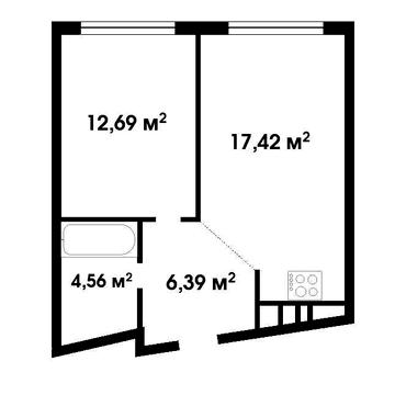 Продаж 1-кім квартири 42 м² 1R5 ЖК Great, Грейт Позняки, Осокорки ЖК GREAT