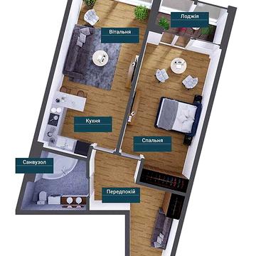 Продаж 1к Квартира Французький бульвар ЖК Kandinsky Odesa Residence