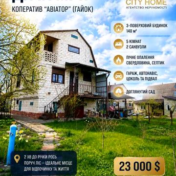 Продаж дачного будинку
