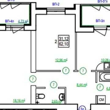 ЖК СКАЗКА 2-комн квартира 62м2 в Новострое MV ЖК СКАЗКА