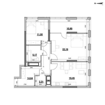БЕЗ КОМІСІЇ / Продаж 2-кімнатної квартири ЖК Nordica Residence Нордіка Резіденс / вул. Залізничне шосе / печерськ