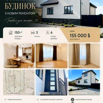 Продаж будинку з новим ремонтом на тихій вулиці!
