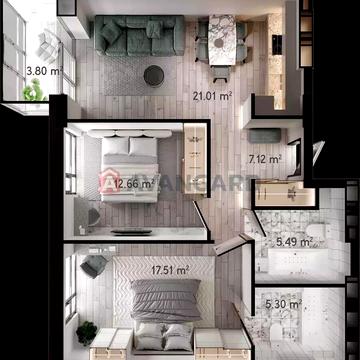 Костомарівська вул., 1, Центральний, Дніпро, Дніпропетровська 79900.0 USD