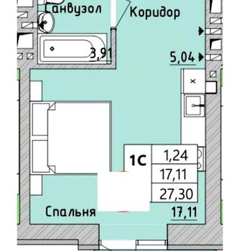 Смарт-квартира 27,3 м² в Ірпені, квартира у сучасному комплексі