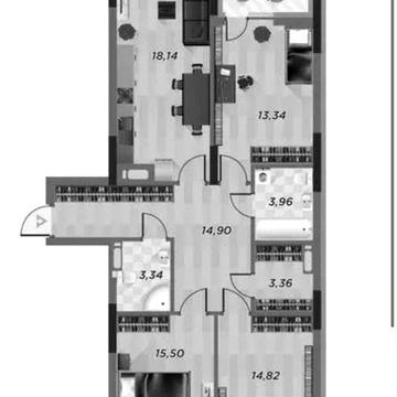 Продаж 3-кімнатної квартири в ЖК «Старт» 90,5 м² 8 поверх ЖК Старт