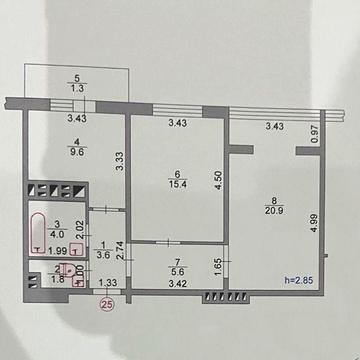 2-кімнатна квартира «Паркове містечко» ЖК Паркове Містечко