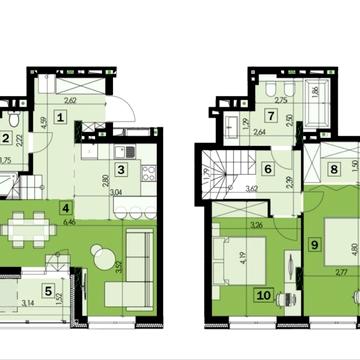 Продаж 2ох рівневої квартири у ЖК Zelena 111 ЖК Zelena 111