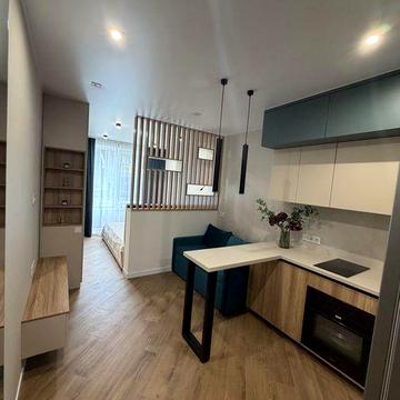 1к квартира-студія 27 м.кв., новий дизайнерський ремонт 57000 $