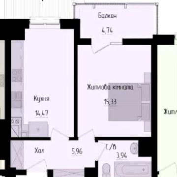 Продам 1 кімнатну новобудову в престижному районі міста