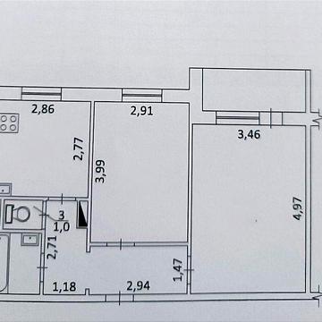 Продам 2х.квартиру. Каменское