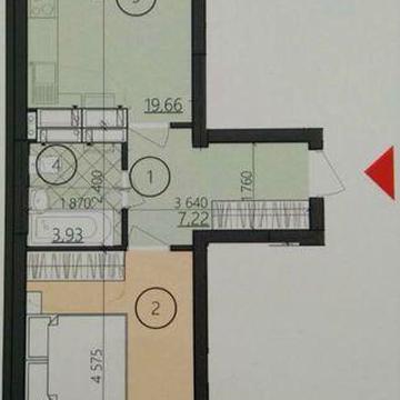 Продам Від Власника 1-кімнатну квартиру, 3 секція, ЖК Генезис Genesis ЖК Генезис