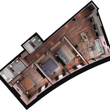 Продаж просторої квартири 107.2 м² у ЖК BEREG Residence — Оболонський район. Жк BEREG Residence