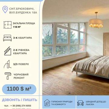 Дворівнева квартира 118,8 м² у ЖК «Лісова Гармонія» | Брюховичі ЖК Лісова Гармонія
