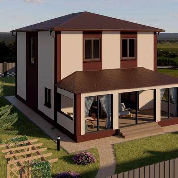 Будинок 180 м.кв з керамоблоку на 12 сотках від забудовника