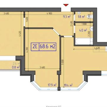 2-ух комнатная квартира в ЖК Афина 2 ЖК Афина 2