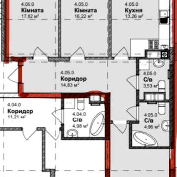 Продається простора 3 кімнатна квартира