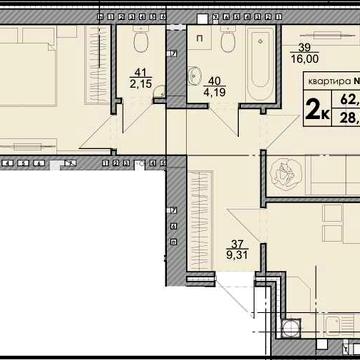 Продам 2-во кімнатну квартиру в ЖК Парк Резиденс| Укриття, паркінг ЖК Park Residence Парк Резіденс