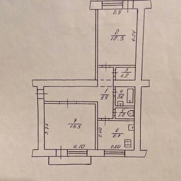 Продам 2-к квартиру, 51,2 м²