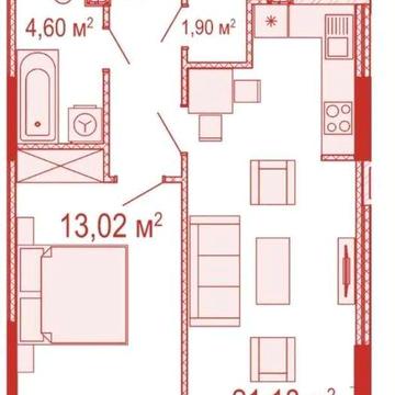 1 к, собственник, Crystal Avenue / Кристал Авеню, бизнес класс ЖК Crystal Avenue