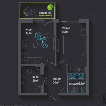 Продаж 1-кімнатної квартири ЖК City by  blago! Центр. ЖК Сіті бай Благо