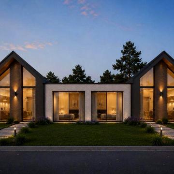Будинок Duplex 94м2 + піднавіс для авто