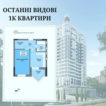 Вышгород Плаза панарамная однушка ЖК Вишгород Плаза