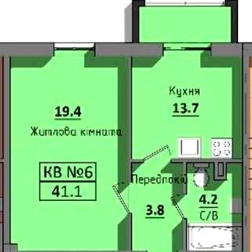 Без комісії | Квартира в зданому будинку | парк Марка Твена | Розтермінування