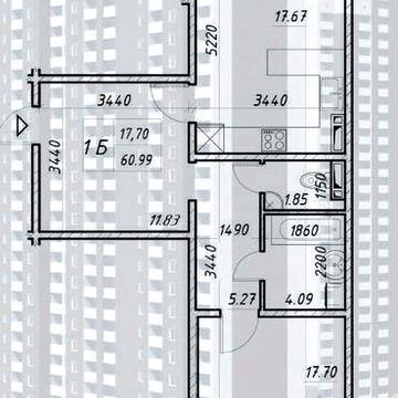 Продаж 1 кімн квартири 60.99м в ЖК «Деснянський» (2буд)