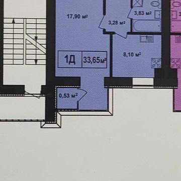 Квартира 1К см. Гостомель, вул. Свято-Покровськ, буд 73-б/8 кв. 120 ЖК Покровський