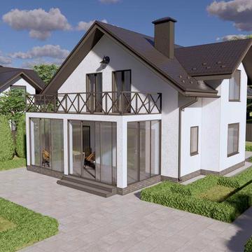 Будинок 160 м² з виходом до води, Лівий берег, с. Гнідин; ГАЗ