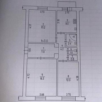 3-кімнатна квартира. Сталінка.Вільна.