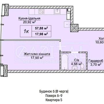 Продається видова 1-кімнатна квартира в ЖК «Новопечерські Липки» загальною площею 57м2 ЖК Новопечерські Липки