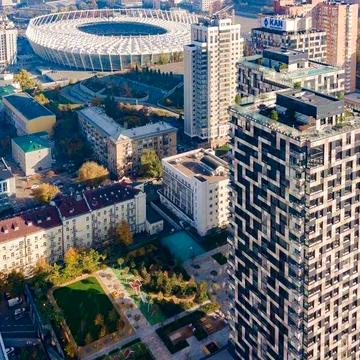 Центр. Олімпійська. ЖК Tetris Hall. Видова квартира. Терраса ЖК Тetris Hall 2