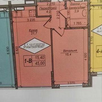 ЖК Нові Теремки 1кім.квартира 45кв. ЖК Нові Теремки