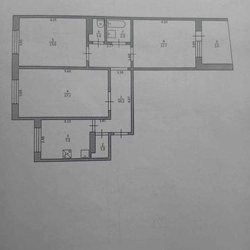Продам 3-кімнатну квартиру, 68,1 м², центр міста Південноукраї́нськ
