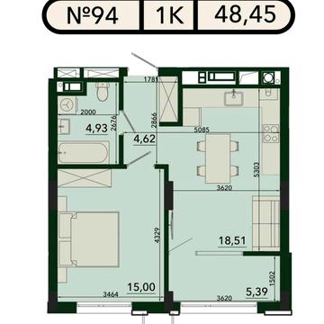 Простора 1-кім. квартира 48.4 м² у клубному ЖК SVOЇ PLUS ЖК SVOЇ PLUS