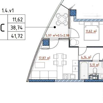 ЖК Taryan Towers Продаж 1к квартира 41.72 м2 в 1-шій вежі Іоана Павла Печерськ Звіринецька ЖК Taryan Towers